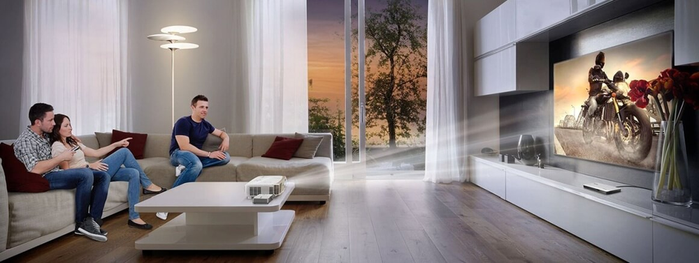 heimkino im wohnzimmer von beamer freund in duesseldorf