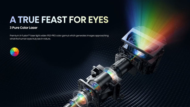 Hisense PX2-PRO Trichroma Laser 3fach Laser  beamer-freund, Laser TV, laser tv 4k