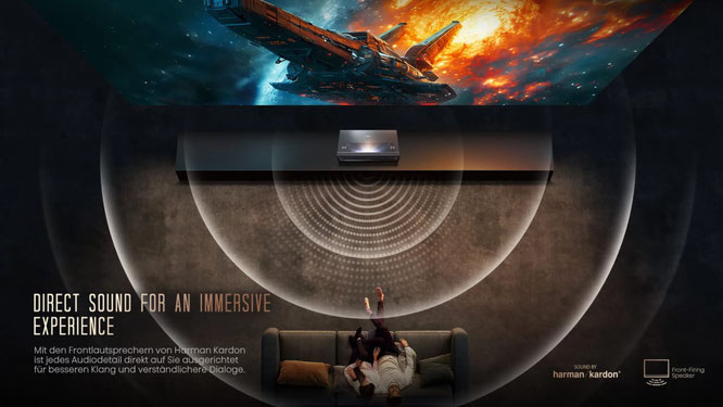Hisense PX3 Dolby Atmos Sound Soundbar, laser beamer, laser tv beamer