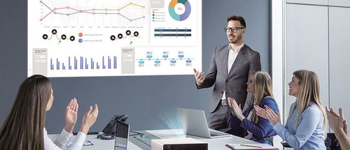 LG BU50NST im Konferenzraum - beamer-freund Düsseldorf, ansi lumen beamer