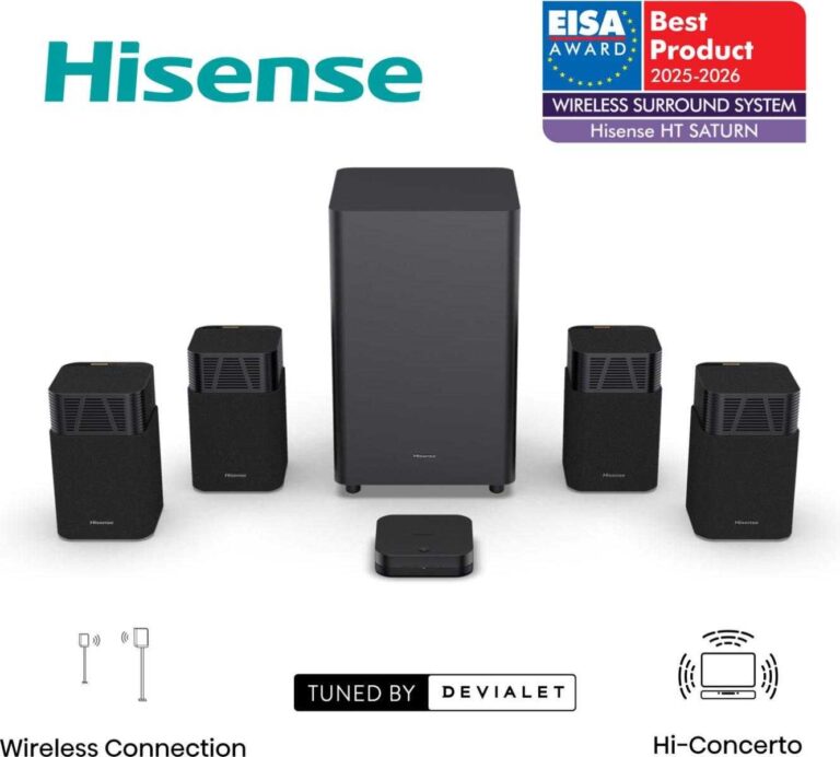 Hisense HT Saturn 4.1.2 Kanal drahtlose Dolby Atmos Lautsprecher
