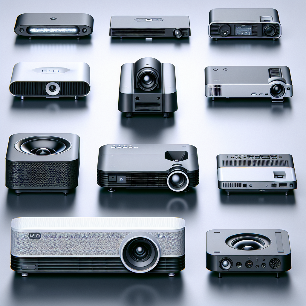 Beamer und Videoprojektor verschiedene Modelle