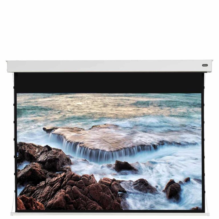 Celexon Pearlstone Motorleinwand Kontrastleinwand mit Akku
