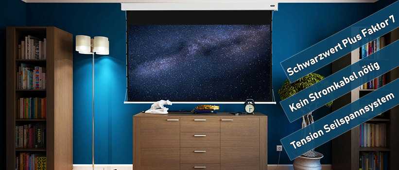 Celexon Motorleinwand Akku Kontrastleinwand Pearlstone beamer freund 5