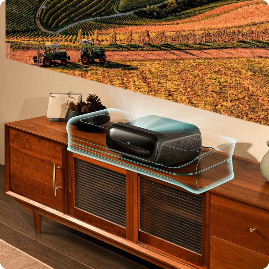 JMGO O2S Laser TV beamer freund 6