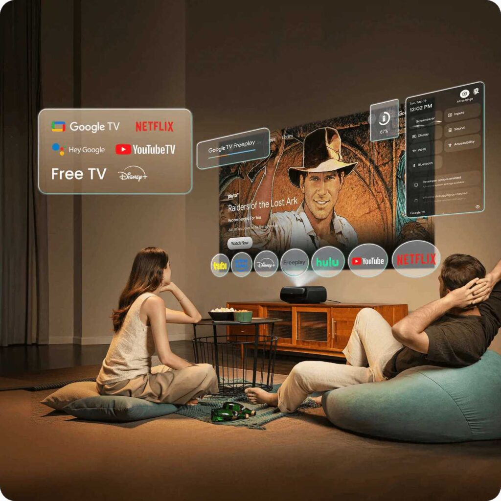 JMGO O2S Laser TV beamer freund 7