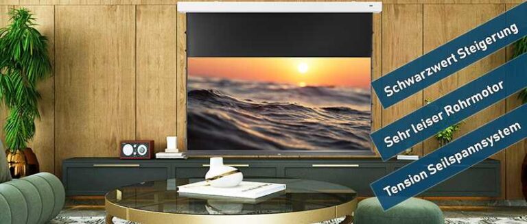 celexon Greyvision Premium Plus Kontrastleinwand Motorleinwand
