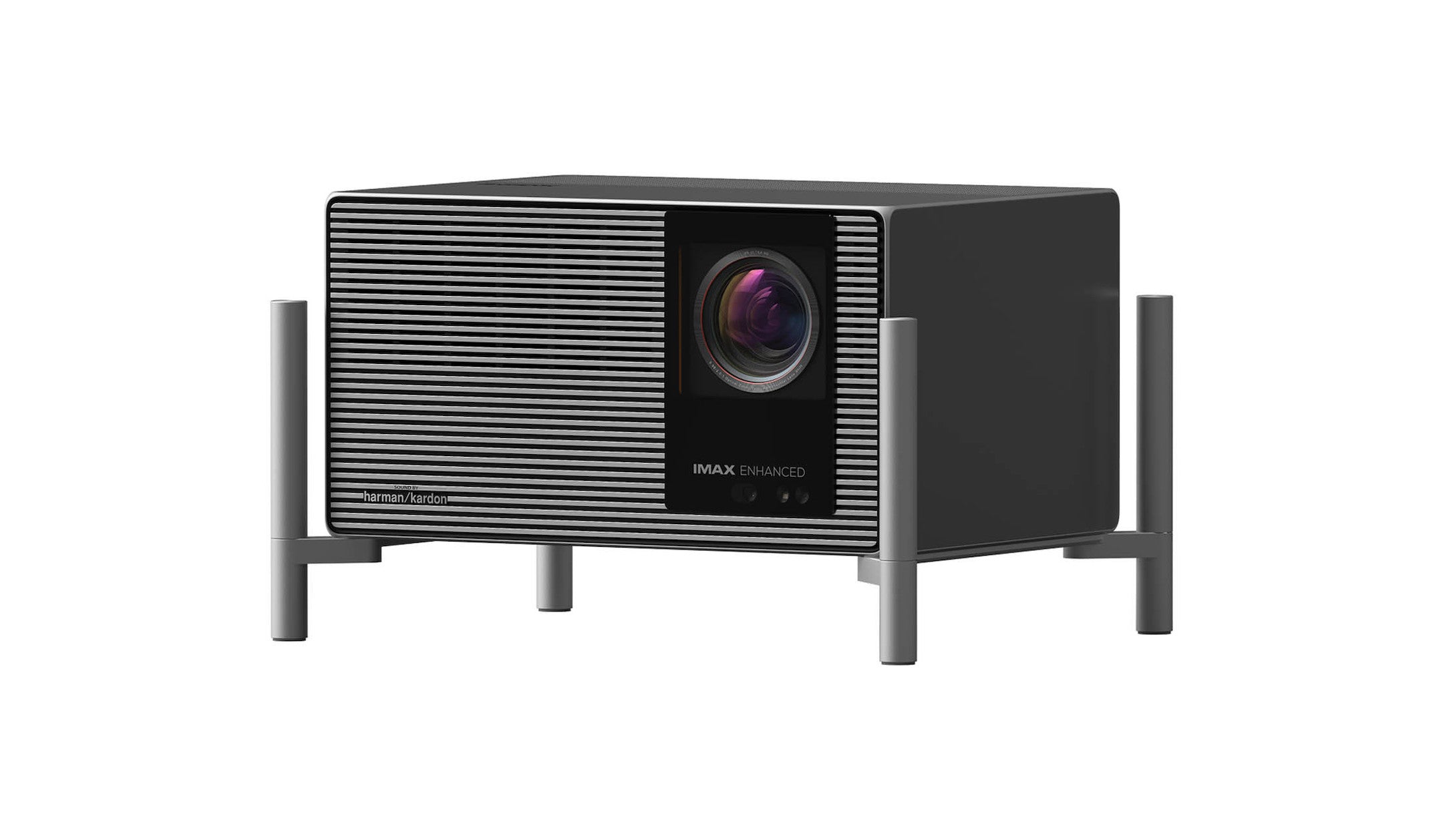 XGIMI TITAN Noir Ultra Pro in der Schrägansicht – 4K HDR Laser-Beamer mit RGB Triple Laser Lichtquelle und 6.000 ISO Lumen in der heimkino.de Tuning Edition